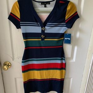 Knit short sleeve dress